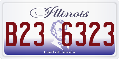 IL license plate B236323