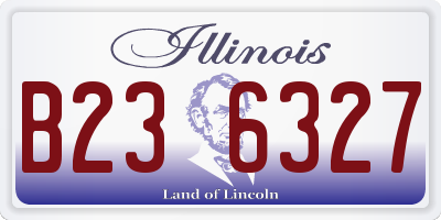 IL license plate B236327