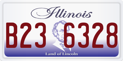 IL license plate B236328