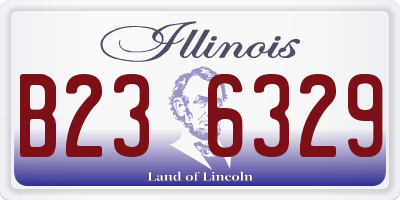 IL license plate B236329