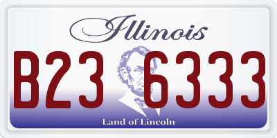 IL license plate B236333