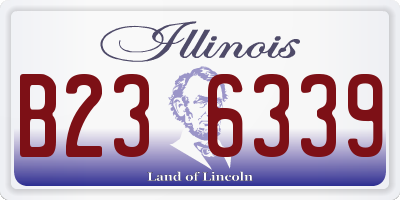 IL license plate B236339