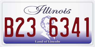 IL license plate B236341