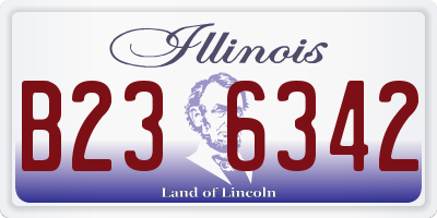 IL license plate B236342