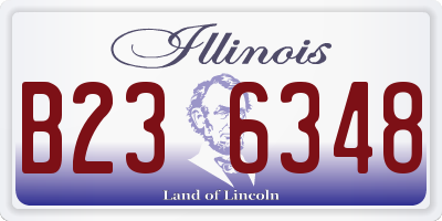 IL license plate B236348