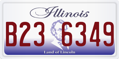IL license plate B236349