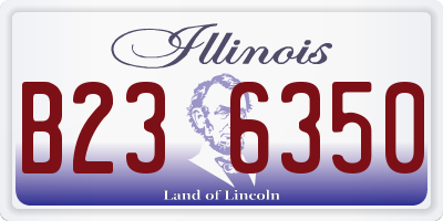 IL license plate B236350