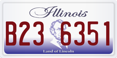 IL license plate B236351