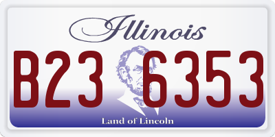 IL license plate B236353