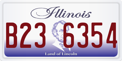 IL license plate B236354