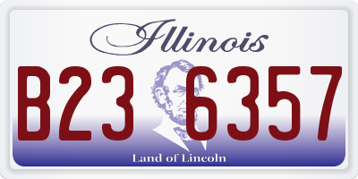 IL license plate B236357
