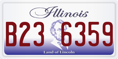IL license plate B236359