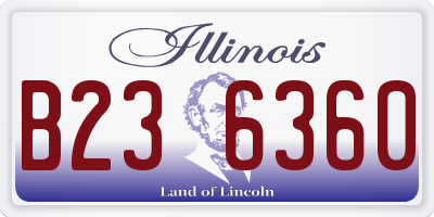 IL license plate B236360