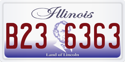 IL license plate B236363