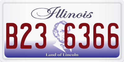 IL license plate B236366