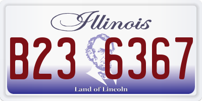 IL license plate B236367