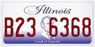 IL license plate B236368