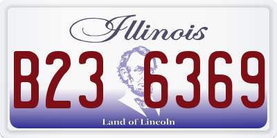 IL license plate B236369