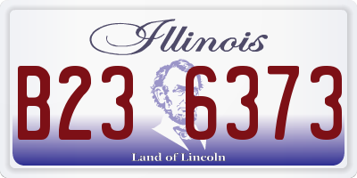 IL license plate B236373