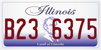 IL license plate B236375