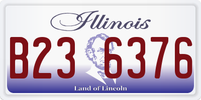 IL license plate B236376
