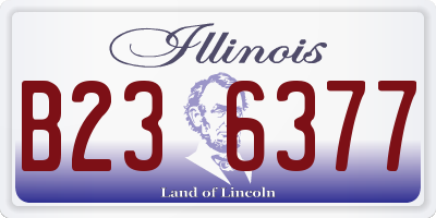 IL license plate B236377