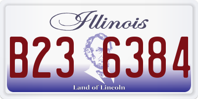 IL license plate B236384