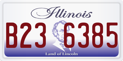 IL license plate B236385
