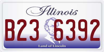 IL license plate B236392
