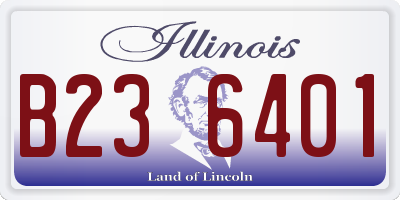 IL license plate B236401