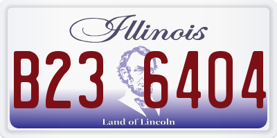 IL license plate B236404
