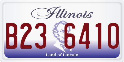 IL license plate B236410