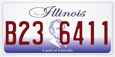 IL license plate B236411
