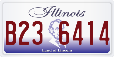 IL license plate B236414