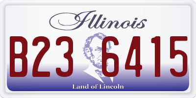 IL license plate B236415