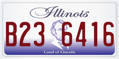IL license plate B236416
