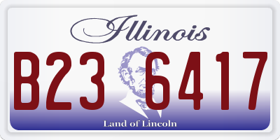 IL license plate B236417