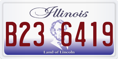IL license plate B236419
