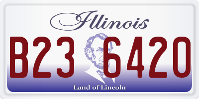 IL license plate B236420
