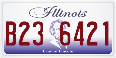 IL license plate B236421