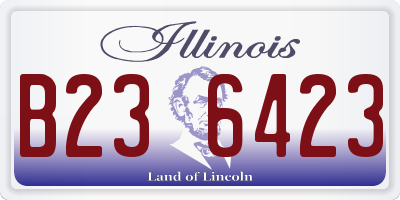 IL license plate B236423