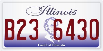 IL license plate B236430