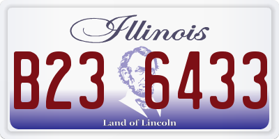 IL license plate B236433