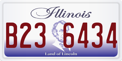 IL license plate B236434