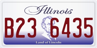 IL license plate B236435