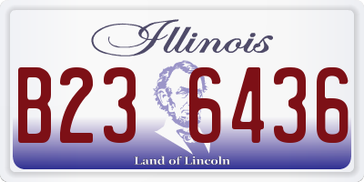 IL license plate B236436