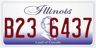 IL license plate B236437