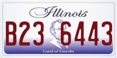 IL license plate B236443