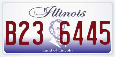 IL license plate B236445