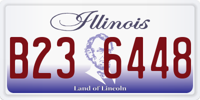 IL license plate B236448